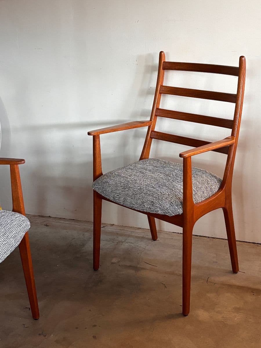 Kai Kristiansen for KS Møbler danish teak armchairs photo 5
