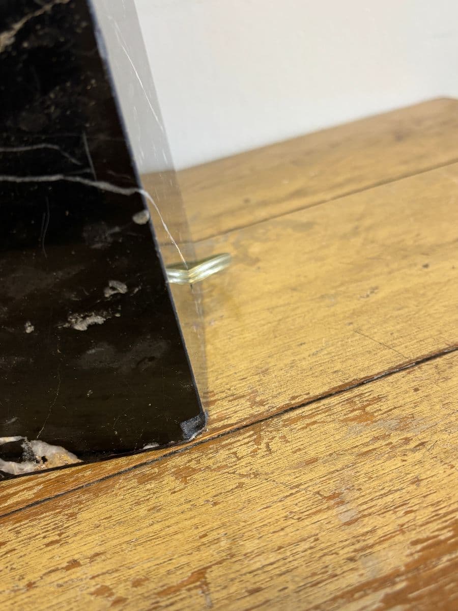 Van Nessen 60s solid black marble table lamp photo 3