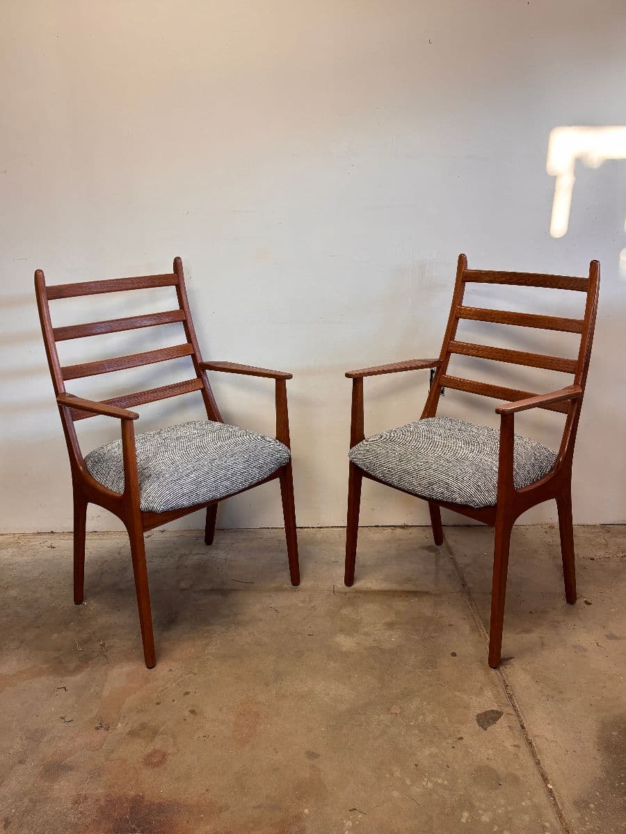 Kai Kristiansen for KS Møbler danish teak armchairs
