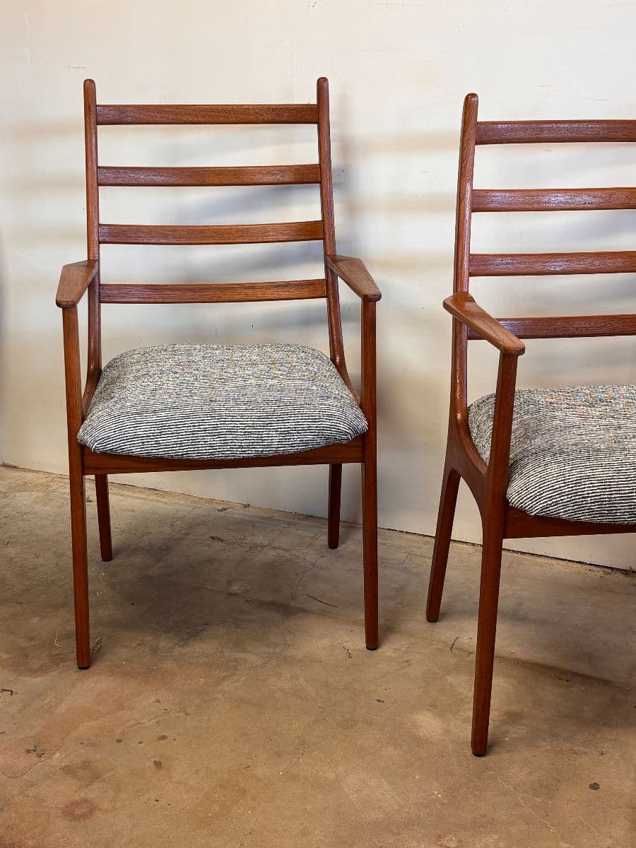 Kai Kristiansen for KS Møbler danish teak armchairs photo 2