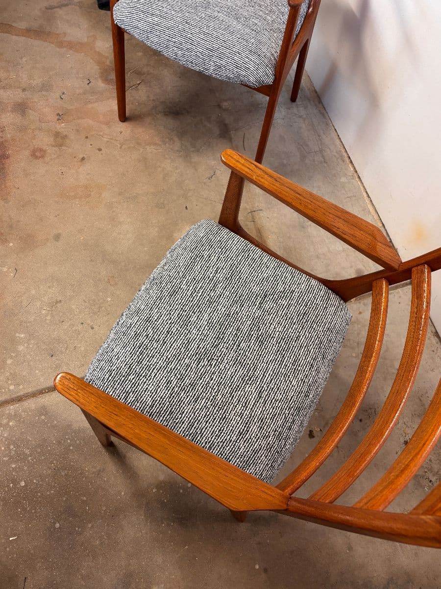 Kai Kristiansen for KS Møbler danish teak armchairs photo 4